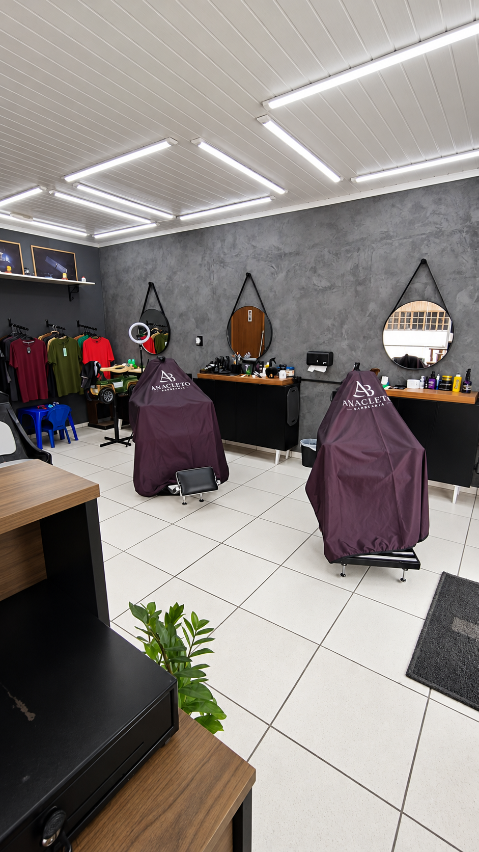 Ambiente da barbearia
